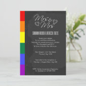 Chalkboard Heart Doodle Weddenschap met Pride Deta Kaart (Staand voorkant)