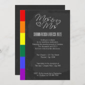 Chalkboard Heart Doodle Weddenschap met Pride Deta Kaart (Voorkant / Achterkant)