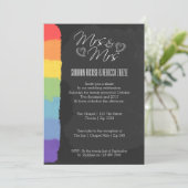 Chalkboard Heart Doodle Weddenschap met Pride Deta Kaart (Staand voorkant)