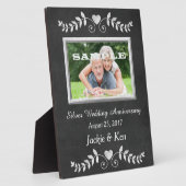 Chalkboard Heart Silver Jubileum Keepomwille Fotoplaat (Zijkant)