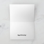 Chalkboard Heart, Valentijnsdag Kaart (Binnen)