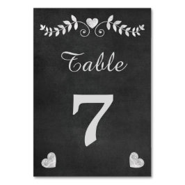  Chalkboard Heart Wedding Kaart
