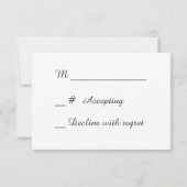 Chalkboard Heart Wedding RSVP (Achterkant)