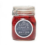 Chalkboard Hearts Bruiloft Favor Jar Ronde Sticker<br><div class="desc">De perfecte finishing touch voor een food bruiloft gunst, dit krijtbord en wit label is een heerlijke mix van chique en rustiek en zou er geweldig uitzien op een bewaarde pot gebonden met coördinerende lint of string. Vergeet niet te personaliseren met jouw naam, evenementdatum en zelfs een aangepast gezegde. U...</div>