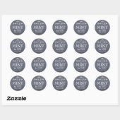 Chalkboard Hearts Bruiloft Munt Favor Round Ronde Sticker (Vel)