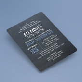 Chalkboard Hebreeuwse naam Bar Mitzvah Kaart