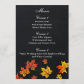  Chalkboard-herdenkingsmenukaarten Menu (Voorkant)