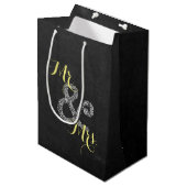 Chalkboard herfst bruiloft Mr. & Mrs Party Gift Ba Medium Cadeauzakje (Voorkant Gekanteld)
