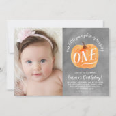 Chalkboard Herfst Pumpkin herfst eerste verjaardag Kaart (Voorkant)