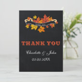 Chalkboard hertrouwde met dank Kaart (Staand voorkant)