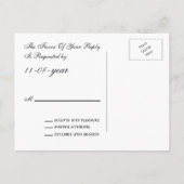 Chalkboard hertrouwt rsvp Uitnodiging Briefkaart (Achterkant)