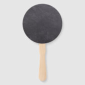 Chalkboard Het is een Baby shower van het Wasgoed  Handwaaier (Achterkant)