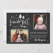 Chalkboard het meest fantastische tijdstip van de  feestdagenkaart (Voorkant)