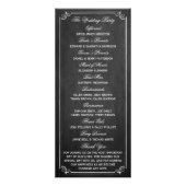 Chalkboard hete luchtballon bruiloft programma (Achterkant)