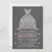 Chalkboard - Hier komt de Bride! vrijgezellenfeest Kaart (Voorkant)