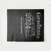 Chalkboard High School Photo Afstuderen Backdrop Wandkleed (Voorkant (horizontaal))