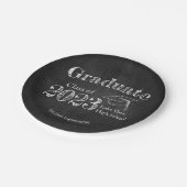 Chalkboard High School Photo Afstuderen Papieren Bordje (Gekanteld)