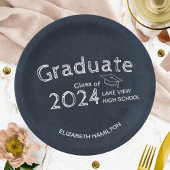 Chalkboard High School Photo Graduparty Papieren Bordje