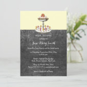 Chalkboard high tea  desserts kaart (Staand voorkant)