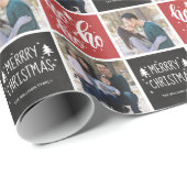 Chalkboard Ho Ho Merry 2 Photo Cadeaupapier (Rol Hoek)