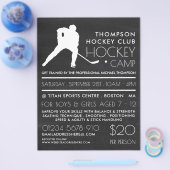 Chalkboard, Hockey Camp Adverteren Flyer (Enkel)