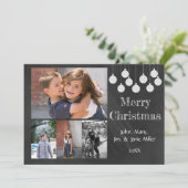 Chalkboard Holiday-fotokaart Feestdagenkaart (Staand voorkant)