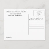Chalkboard Holiday Party Briefkaart Invitation (Achterkant)