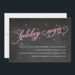 Chalkboard Holiday Soirée kerstparty Invite Kaart<br><div class="desc">Bekijk alle overige overeenkomende stukken in dit collectie. Schrijf me in mailme@mistyqe.com voor citaten op andere passende stukken of aanpassingsverzoeken.</div>