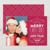 CHALKBOARD HOLIDAYS | HOLIDAY PHOTO CARD FEESTDAGENKAART (Voorkant / Achterkant)