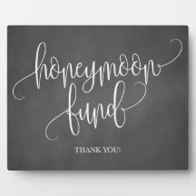 Chalkboard Honeymoon Fund Wedding Sign