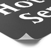 Chalkboard Hot Coffee Sign. Poster (Hoek)