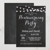 Chalkboard Housewarming Party Home Sweet Home Kaart (Voorkant / Achterkant)