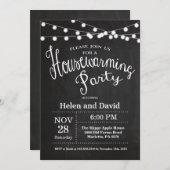 Chalkboard Housewarming Party Home Sweet Home Kaart (Voorkant / Achterkant)