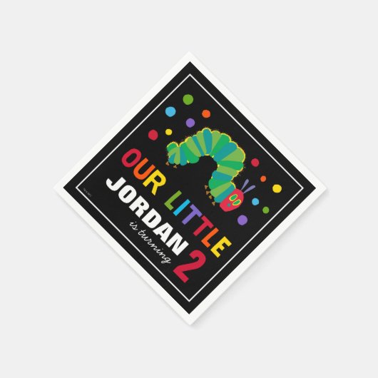 Chalkboard Hungry Caterstyle | Fijne verjaardag Servet (Hoek)