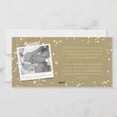 Chalkboard huwelijkt kerstcadeau bruiloft feestdagenkaart (Achterkant)