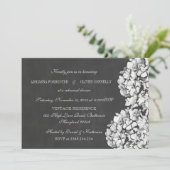  Chalkboard Hydrangeas Rehearsal Dinner 2 Kaart (Staand voorkant)