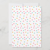 Chalkboard Ice-Cream verjaardagsuitnodiging Kaart (Achterkant)