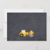 Chalkboard in opbouw - Hartelijk dank Bedankkaart (Achterkant)