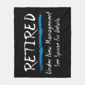 Chalkboard ingepensioneerd onder nieuw beheer fleece deken (Voorkant)