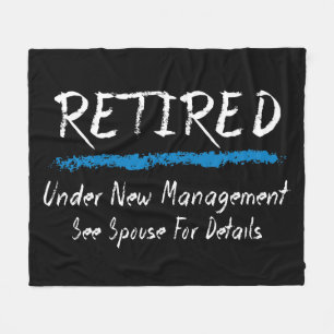 Chalkboard ingepensioneerd onder nieuw beheer fleece deken