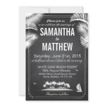 Chalkboard Island Beach Destination Wedding