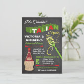 Chalkboard - Italiaanse repetities Kaart (Staand voorkant)