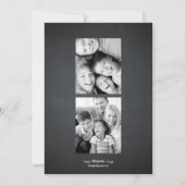 Chalkboard Joy Holiday-fotokaarten Feestdagenkaart (Achterkant)