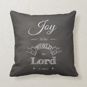 Chalkboard - Joy to the World Kussen