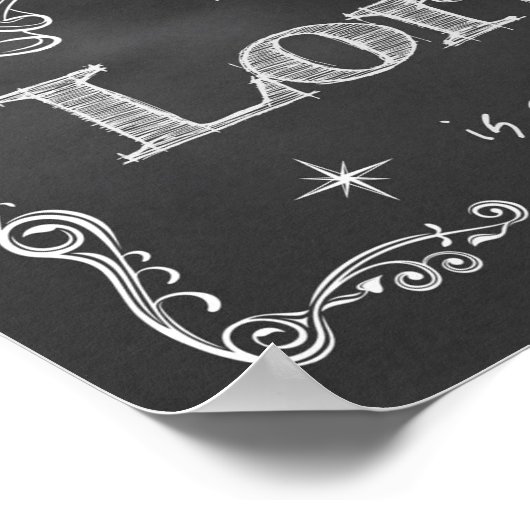 Chalkboard - Joy to the World Poster (Hoek)