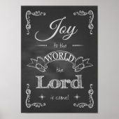 Chalkboard - Joy to the World Poster (Voorkant)
