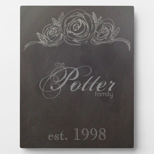 Chalkboard Jubileum Plaque Fotoplaat (Voorkant)