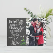 Chalkboard Kaart voor kerstmis (Staand voorkant)