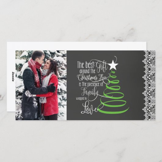 Chalkboard Kaart voor kerstmis (Voorkant / Achterkant)