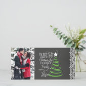 Chalkboard Kaart voor kerstmis (Staand voorkant)